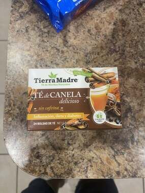 Tierra Madre Te de Canela Cinnamon Herbal Tea 24 Bags